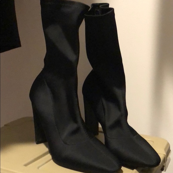 Slim Straight Heel Sock Boot - Picture 2 of 2